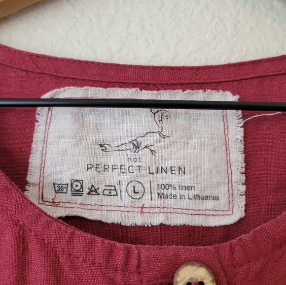 not perfect linen long sleeve mama, large - Picture 2 of 4